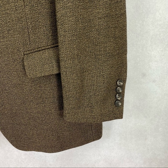 Pronto-Uomo Men's 44 R Firenze 3 Button Sport Coat Blazer Suit Jacket Wool Italy - Picture 4 of 14
